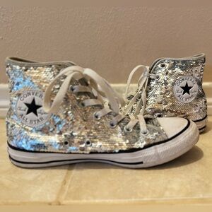 Converse Sequin Sneakers, women's size 7.5
